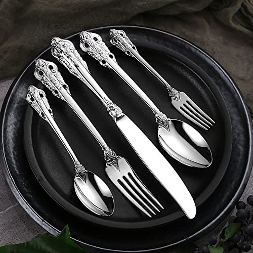 Ensemble de couverts, ensemble de couverts pour 12 personnes, 60 pièces. Ensembles de couverts de luxe, ensemble de couverts polis miroir, couverts de Table élégants pour la maison/dîners importants