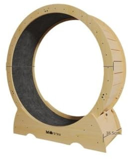 OZWYCY Katzenlaufrad Laufband for Katzen, hohe Faserplatte, Fitness, leiser Roller, Massivholz, Laufrad, Katzenklettergerüst, Spielzeug Katzenlaufrad für den Lnnenbereich(B,XL)