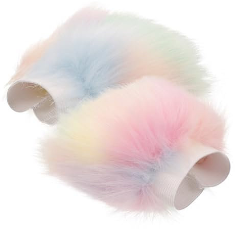 Holibanna 1paar Faux Fur Armstulpen Für Damen Handgelenkmanschetten Warme Winterarmwärmer Einheitsgröße Für Schicke Outfits Und Perfektes Für Und Mädchen