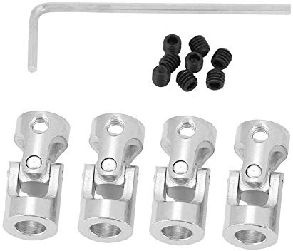 ViaGasaFamido Connettore del Motore dell'accoppiamento dell'albero 4 Pcs Facile Installare e Utilizzare, a Lungo Termine, connettività, qualità Premium, Ferro Nickle Placcato, Applicazioni