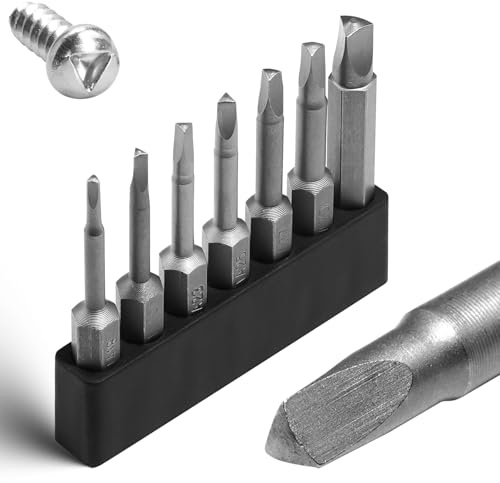 LMXMGRG 7PCS Triangle Screwdriver Set Triangle Bit Set S2 Alloy Steel 2/50mm 1/4 Hex-Shank Tamper-Proof Security Bit TA18 TA20 TA23 TA25 TA27 TA30 TA46