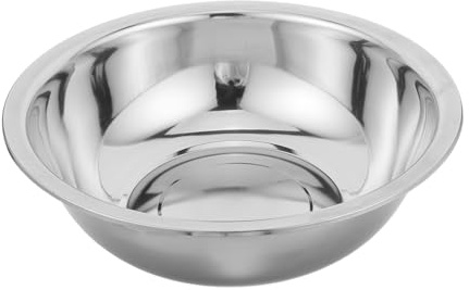 GANAZONO Bassine Ronde pour Tremper les Pieds et Facile à Nettoyer en Acier Inoxydable Argenté Confort pour Usage à Domicile Spa