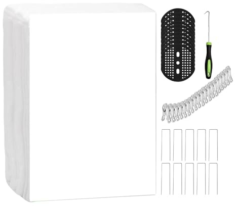 Uoqpty Fundas para Plantas Protección contra Heladas,Protector Flotante para Árboles - Telas Antihielo Reutilizables No Tejidas - para Protección contra Heladas De Hileras Y Verduras