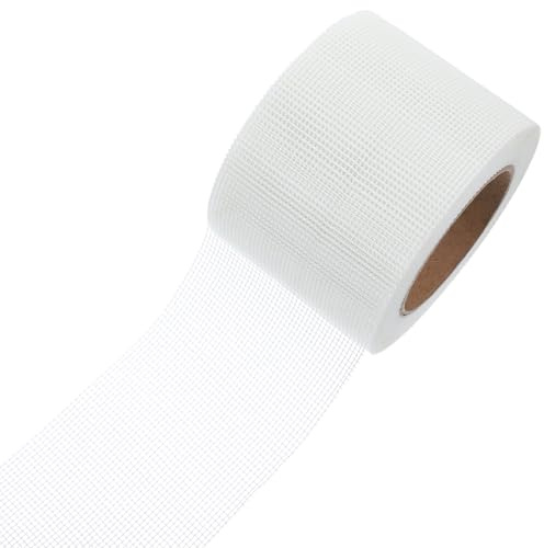 Ipetboom Nastro Adesivo Autoadesivo per Fessure Cartongesso 10 CM X 30 M Nastro a Rete Sigillante per Crepe Muro Riparazione Buchi e Rinforzo Pareti Flessibile e Resistente per Uso