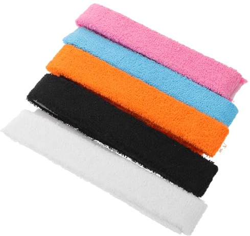 Abaodam Cintas de Agarre Absorbentes para Raqueta de Tenis, Bádminton y Squash, 5 Unidades (,), Antideslizantes Control de Sudor, Accesorio Deportivo Adecuado para