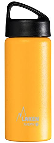Bottiglia d'acqua Laken Thermo Classic isolamento sottovuoto acciaio inossidabile bocca larga - 500ml, Giallo