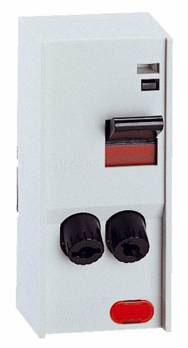 Legrand LEG93002 Programmierbare Automatiksteuerung (Programmable Automation Controller, PAC)/Schalter mit 2-poliger Sicherung und LED-Leuchte, 4.600 W, Grau