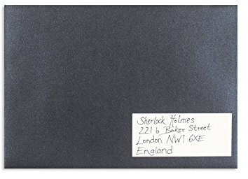 120 Stück, Adressetiketten, 42,3 x 97 mm, Offset, Selbstklebung, Weiß, Blanke Briefhüllen