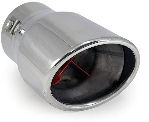 Universale 3895 Terminale di scarico per auto Terminale Silenziatore sportivo Acciaio inossidabile Cromo