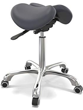 Master Massage Berkeley Ergonomic Split Style Saddle Stool In Agate Blue, 1count