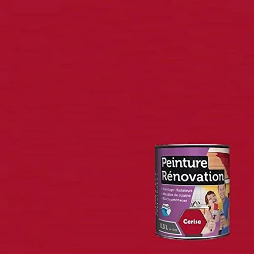 Pintura para renovar superficies difíciles, directo, sin capa inferior, azulejos, muebles de cocina, radiadores, electrodomésticos, de MadeInNature (2 litros para 10 m2 en 2 capas, cerezo) fabricada