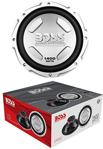 1 SUBWOOFER Compatible avec Boss Audio Systems CX122 CX 122 30,00 cm 300 mm 12 de diamètre Single Voice Coil 4 ohms 700 Watts rms 1400 Watts Max Auto Voiture, 1 pièce