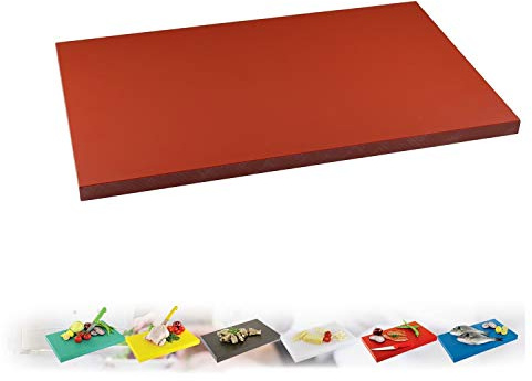 ISTA TOOLS Schneidbrett, Gastro Schneidebrett Kunststoff Küchenbrett Schneidebretter, in (XL oder XXL) (Rot, (XXL) 60 x 40 x 2 cm)