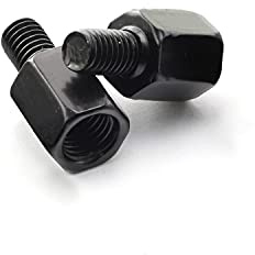 Area1 Motorradspiegel Adapter Set kompatibel mit Yamaha Motorrädern 1x M10 Rechts- auf M10Linksgewinde + 1x Höhenausgleichadapter M10 Rechts- auf M10 Rechtsgewinde (Set1 kompatibel mit Yamaha)