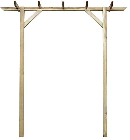 Kavolet Gartenpergola, Pergola Pavillon Rosenbogen Holzbogen Spalier 200x40x205 cm Holz
