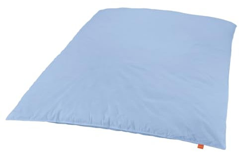 sleepling Ballonbett Oberbett Winterbettdecke 135 x 200 cm, blau, Bezug 100% Baumwolle, 3.300 gr. Neue Federn der Klasse 1, Downpass, Nomite, 60 Grad waschbar, Made in EU