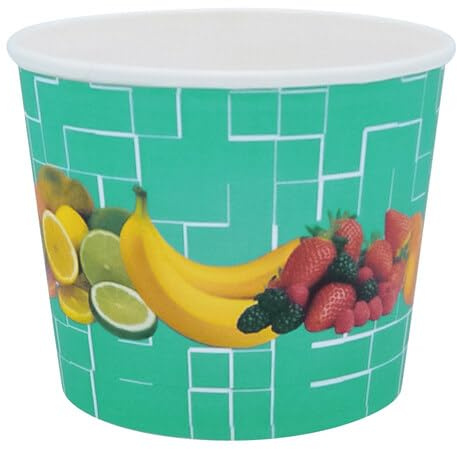 VEPATIM 90 Eisbecher Pappe rund 500 ml Ø 105mm Höhe 84mm Fruchtreigen