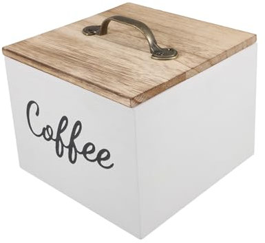 TOPBATHY Holz Aufbewahrungsbox Mit Deckel Aus Massivem Holz Quadratisch Vielseitig Für Küche Büro Und Zuhause Zur Aufbewahrung Von Kaffee Tee Süßigkeiten