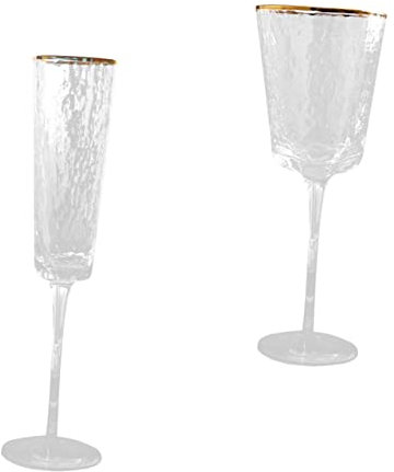 IMIKEYA 2stücke Weinkelch Aus Glas Für Wein Und Whisky Von Partyzubehör Tischdekorationsbecher Mit Hoher Lichtdurchlässigkeit Geeignet Für Hochzeiten Und Outdoor-aktivitäten