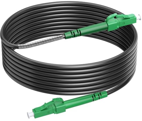 RamboCables OS2 Câble à fibre optique blindé LC/APC vers LC/APC monomode 3 m