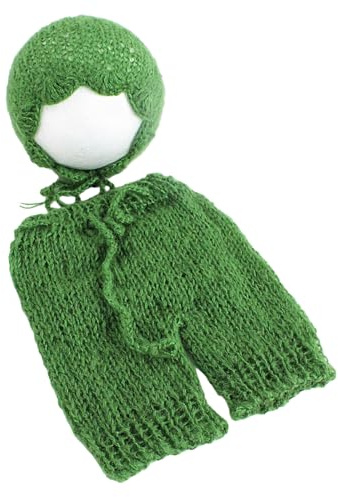 Baby Photography Costume, Clothing, Knitted Trousers, Hat, Outfit, Newborn, Photography Props, Photo Clothes for Toddlers, Baby Photoshoot Essentials
