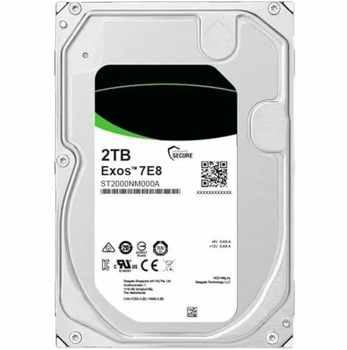 KWWEWEB FOR 16TB 14TB 10TB 8TB 6TB 4TB 2TB EXOS 3.5 SATA3 NAS Hard Drive 6GB/s 7200RPM(2TB ST2000NM000A)