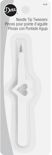 Dritz Quilting Dritz 3418 Tweezers with Needle Tip,White