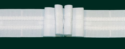 Faltenband mit 4 Falten, 26 mm, weiß, 300 % / Aufmachung 10 m
