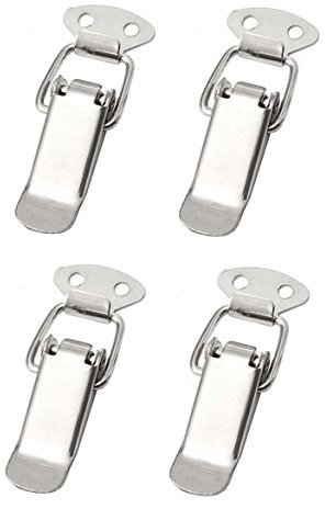 4x Spannverschluss Edelstahl, ideal als Kistenverschluss Klappverschluss - Verschiedene Größen & Varianten (65 mm, Normal)