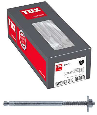 TOX Goujon d'ancrage Slim Fix M16 x 280/156 mm, 10 pièces, 08010145