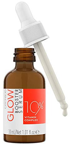 Catrice Glow Booster Serum, Gesichtsserum, Transparent, pflegend, hautglättend, aufhellend, für trockene Haut, vegan, ölfrei, ohne Alkohol, ohne Parabene, 1er Pack (30ml)