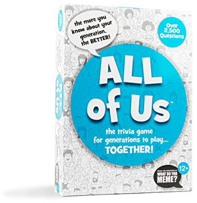WHAT DO YOU MEME? All of Us - The Family Trivia Game for All Generations - Family Card Games for Kids and Adults
