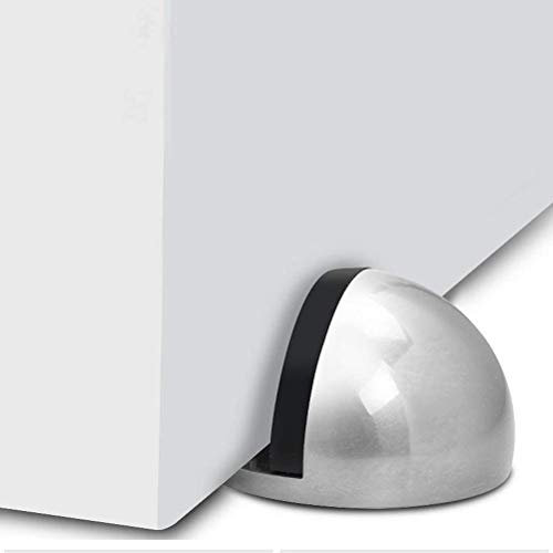 BOZONLI Türstopper Boden selbstklebend, 2 Stück Tür Stopper Edelstahl, Türstopper kleben, Bodentürstopper selbstklebend