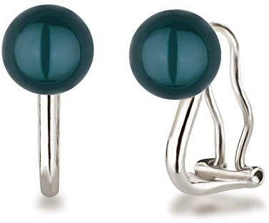 Schöner-SD Ohrclips Perle 8mm 925 Silber Rhodium