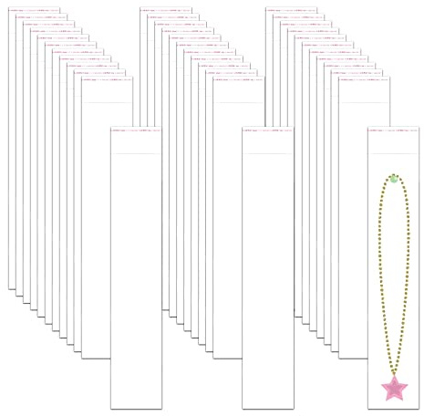 EachDusto Zellophantüten mit Brezelstab, 5,1 x 25,4 cm, transparent, lang, selbstklebend, 2 mm, selbstklebende OPP-Polybeutel für Halsketten, Süßigkeiten, Kerzen, Besteck, Make-up, Pinsel,