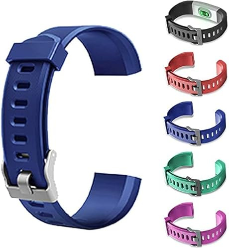 1 cinturino di ricambio per smartwatch ID115Plus HR, cinturino di ricambio regolabile in morbido silicone, cinturino di ricambio colorato per orologio fitness tracker (senza tracker)
