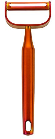 Buyer Star Rainbow Red Potato Peeler Vegetable Peele, Y-Shaped Peeler with Potato Eye Remover, Sharp Stainless Steel Blade Ergonomic Good Grips Peeler Perfect for Butternut Squash Carrot