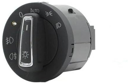 Kompatibel Mit VW Für Golf 7 Mk7 2012 2013 2014 2015 2016 2017 2018 2019 2020 2021 Auto Automatischer Scheinwerferschalter Lichtsensor Nebelscheinwerfer-Steuerschalter Auto Lichtschalter