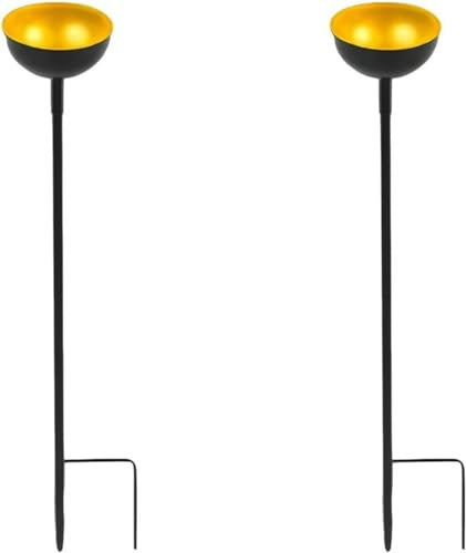 2 Stück Wasser Futterstationen, Bewässerungsstation, Schmetterlings Becher Für Garten Durstiger , Bienenfutterspender Mit Abnehmbaren Metallpfählen Für Outdoor Garten