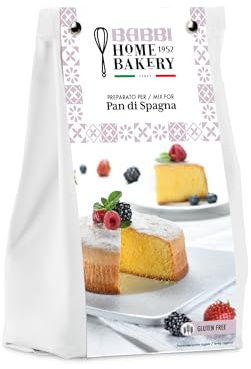 Preparato per Pan di Spagna Babbi Home Bakery, Senza Glutine, 400g, Per Forno e Microonde, Ideale per Torte, Pan Rollè e Dolci Farciti