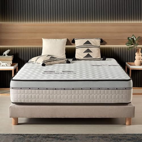 Naturalex - Visco-Carbone - Colchón 135x190 cm Núcleo Híbrido - 30 cm