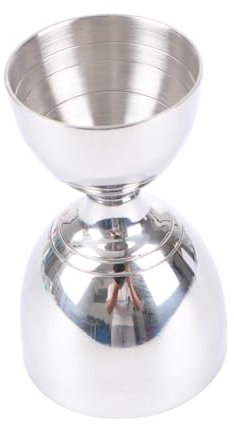 Amosfun 2 Pezzi Di Misurino in Acciaio Inossidabile Con Bilancia Precisa Bicchiere Da Vino Per Bar Multiuso Per Casa Bar E Negozi