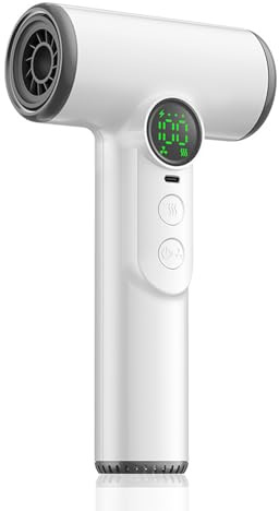 Asciugacapelli Cordless Ad Asciugatura Rapida, Ricaricabile Tramite USB, Batteria a Lunga Durata, Asciugacapelli Portatile da Viaggio, Esterno con Materiale Scocca in ABS,