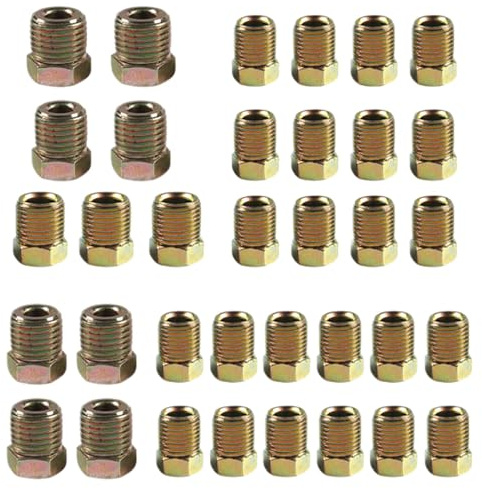 Líneas de freno, tuerca de línea de freno, Kit de reparación Surtido de tubos de freno, Tuerca de manguera de aceite de freno de tuerca de manguera para camión SUV