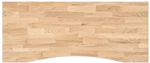 vidaXL Schreibtischplatte Unbehandelt 120x60x2,5 cm Massivholz Eiche