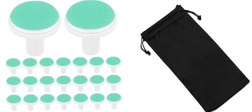 Lima elettrica per unghie per bambini, 24, lima elettrica verde per unghie per bambini, cuscinetti di ricambio elettrici, per bambini di età superiore a 12 mesi, borsa in tessuto a maglia
