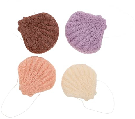 Vaguelly 4stücke Gesichtsreinigungsschwamm Aus Hochwertigen Materialien Make-up-entferner-schwamm Für Sanfte Hautreinigung Gesichtsschwamm Für Hauttypen Schnell Und Bequem Anzuwenden Als