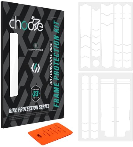 CNCLOL Protezione Telaio Bici,Pellicola Protettiva Telaio per MTB/Bici Gravel/ebike/Bici da Corsa/Enduro/Downhill, Adesivi Telaio Protezione Bicicletta Opaco, Trasparente, Protezione Avanzata.