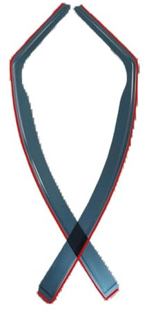 DFJOSF Windabweiser Wind- und Regenabweiser und Clips für VW für Caddy MK3 2-Türer 2004 2005 2006 2007 2008 2009 2010 2011 2012 2013 2014 2015 Autofenster Visier