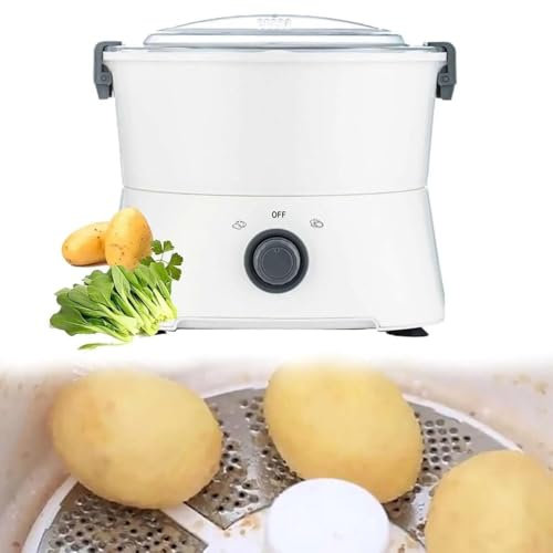 Vexorium Electric Potato Peeler – Automatic One-Button Peeling Machine, Vegetable Dryer & Salad Dehydrator for Potatoes and Pears, Home and Commercial Use